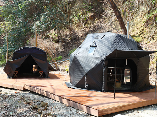 テントサウナの写真